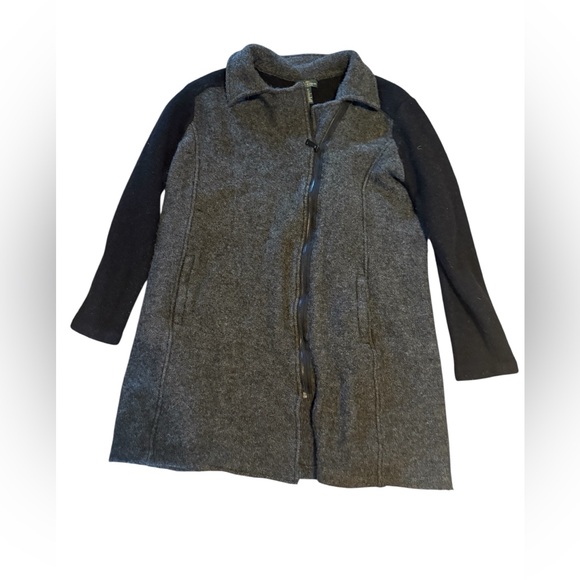 Lauren Ralph Lauren LRL Jeans Co Vintage Lambswool Blend Long Sweater Jacket - Picture 2 of 9